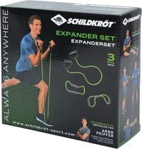 Expander Set 3-teilig, limegreen-anthrazit