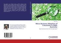 Produktbild: Micro Business Adoption of E-business in NSW, Australia: