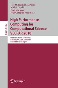 Produktbild: High Performance Computing for Computational Science -- VECPAR 2010