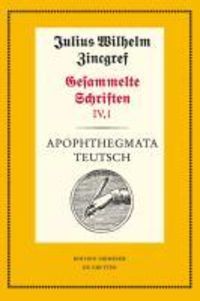 Produktbild: Apophthegmata teutsch