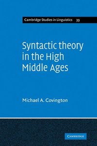 Produktbild: Syntactic Theory in the High Middle Ages