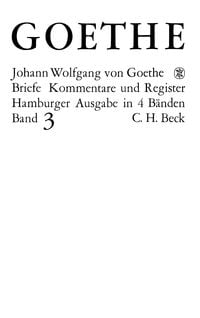 Produktbild: Goethes Briefe und Briefe an Goethe Bd. 3: Briefe der Jahre 1805-1821