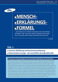 Produktbild: Die Mensch-Erkl&auml;rungsformel (Teil 1)