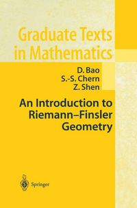 Produktbild: An Introduction to Riemann-Finsler Geometry