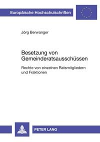 Produktbild: Besetzung von Gemeinderatsaussch&uuml;ssen