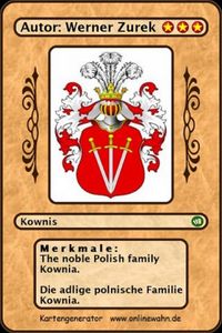 Produktbild: The noble Polish family Kownia. Die adlige polnische Familie Kownia.