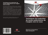 Produktbild: Techniques de traduction de textes publicitaires de l'anglais vers le russe