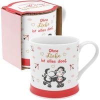 Produktbild: Sheepworld Tasse Motiv "Ohne Liebe ist alles doof"