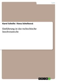 Produktbild: Einf&uuml;hrung in das tschechische Insolvenzrecht