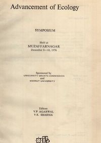 Produktbild: Advancement of Ecology