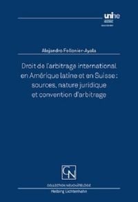 Produktbild: Droit de l&rsquo;arbitrage international en Am&eacute;rique latine et en Suisse
