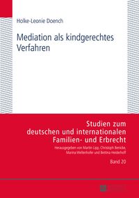 Produktbild: Mediation als kindgerechtes Verfahren