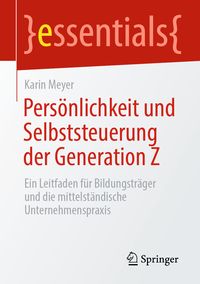 Produktbild: Pers&ouml;nlichkeit und Selbststeuerung der Generation Z