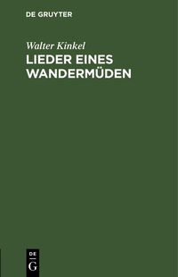 Produktbild: Lieder eines Wanderm&uuml;den