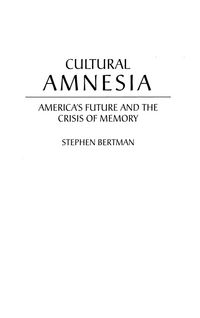 Produktbild: Cultural Amnesia