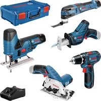 Produktbild: Bosch Professional 5 tool KIT + GBA + GAL + XL-Boxx 0615A0017C Werkzeugset Universal 10teilig