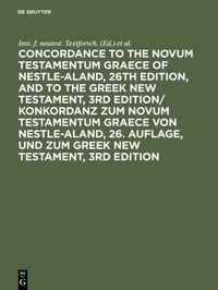 Produktbild: Konkordanz zum Novum Testamentum Graece. Concordance to the Novum Testamentum Graece