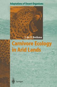 Produktbild: Carnivore Ecology in Arid Lands