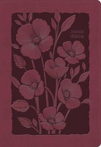Produktbild: Rvr 1960 Biblia Para Regalos Y Premios, Rub&iacute; Floral, S&iacute;mil Piel