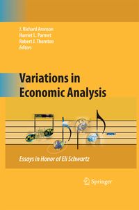 Produktbild: Variations in Economic Analysis