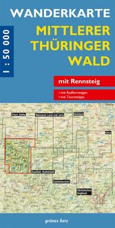Produktbild: Mittlerer Thüringer Wald 1 : 50 000 Wanderkarte