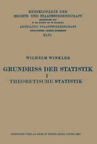 Produktbild: Grundriss der Statistik I Theoretische Statistik