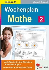 Produktbild: Wochenplan Mathe / Klasse 2