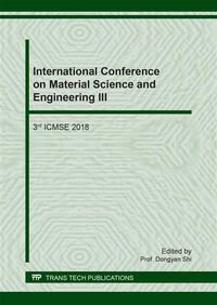 Produktbild: International Conference on Material Science and Engineering III