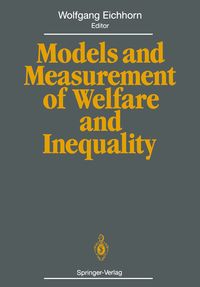 Produktbild: Models and Measurement of Welfare and Inequality