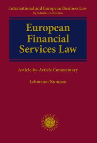 Produktbild: European Financial Services Law