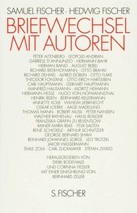Produktbild: Briefwechsel mit Autoren
