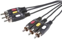 Produktbild: SpeaKa Professional Composite Cinch AV Anschlusskabel [3x Cinch-Stecker - 3x Cinch-Stecker] 10 m Schwarz