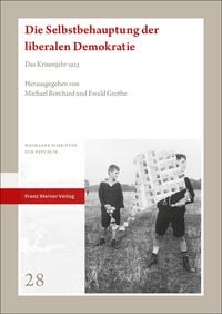 Produktbild: Die Selbstbehauptung der liberalen Demokratie