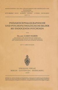 Produktbild: Pneumencephalographische und Psychopathologische Bilder bei Endogenen Psychosen