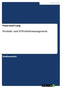 Produktbild: Produkt- und IT-Portfoliomanagement