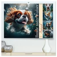 Produktbild: Badespa&szlig; - Hunde unter Wasser (hochwertiger Premium Wandkalender 2026 DIN A2 quer), Kunstdruck in Hochglanz