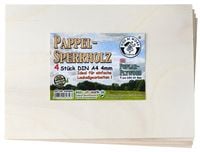 Produktbild: Corvus A600856 - Kids-at-work, Pappel-Sperrholz DIN A4 4er-Set, Laubs&auml;gezubeh&ouml;r