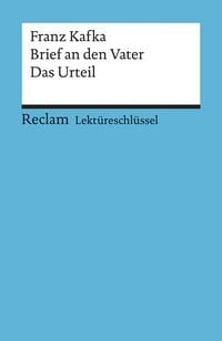 Produktbild: Lekt&uuml;reschl&uuml;ssel zu Franz Kafka: Brief an den Vater. Das Urteil