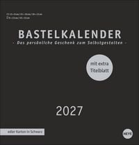 Produktbild: Premium-Bastelkalender schwarz mittel 2027