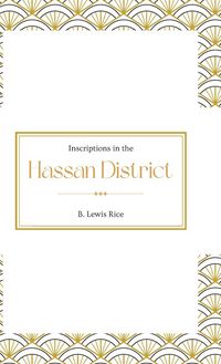 Produktbild: Inscriptions in the HASSAN DISTRICT