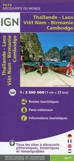 Produktbild: Tha&iuml;lande - Vi&ecirc;t Nam - Laos - Cambodge 1:2500000