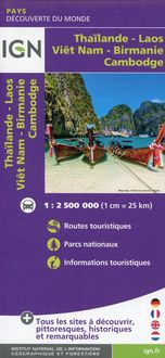 Produktbild: Tha&iuml;lande - Vi&ecirc;t Nam - Laos - Cambodge 1:2500000