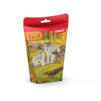Produktbild: schleich&reg; 42472 - Wild Life, Wolfsmutter mit Welpen, Waldtiere