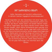 Adventskalender in der Dose. 24 Tage Yogaglück