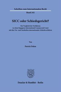 Produktbild: SICC oder Schiedsgericht?
