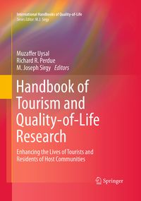 Produktbild: Handbook of Tourism and Quality-of-Life Research
