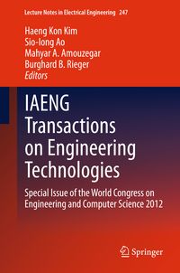 Produktbild: IAENG Transactions on Engineering Technologies