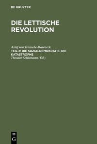 Produktbild: Die Sozialdemokratie. Die Katastrophe