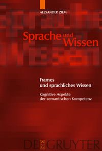 Produktbild: Frames und sprachliches Wissen