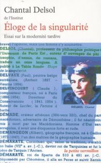 Produktbild: Eloge de la singularit&eacute;